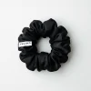 Elastic de păr din mătase naturală Mulberry neagră Velina